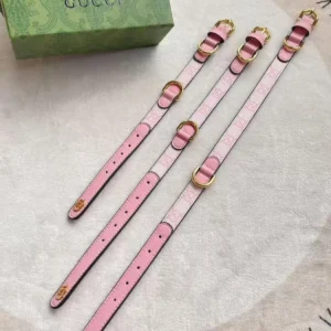 gucci dog collar pink detail three sizes