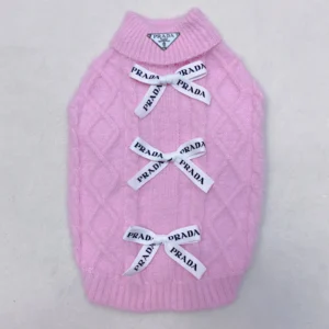 prada dog sweater winter knit view