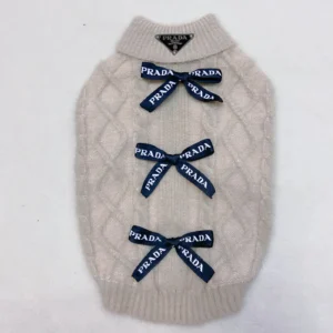 prada dog sweater designer knit view