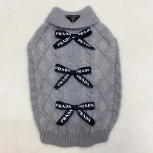 prada dog sweater fuzzy texture view