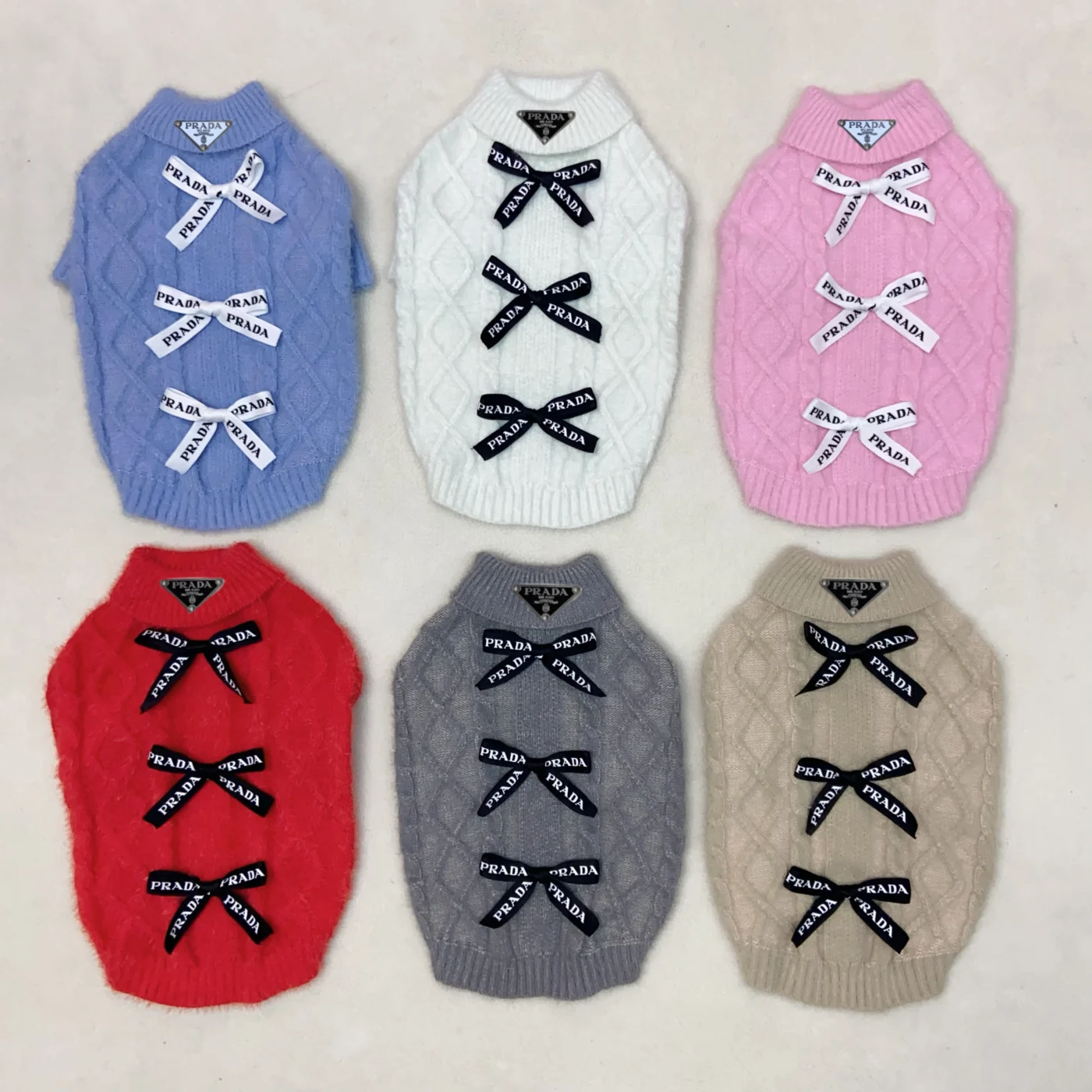 prada dog sweater cozy pullover view