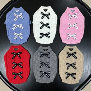 prada dog sweater multicolored back view