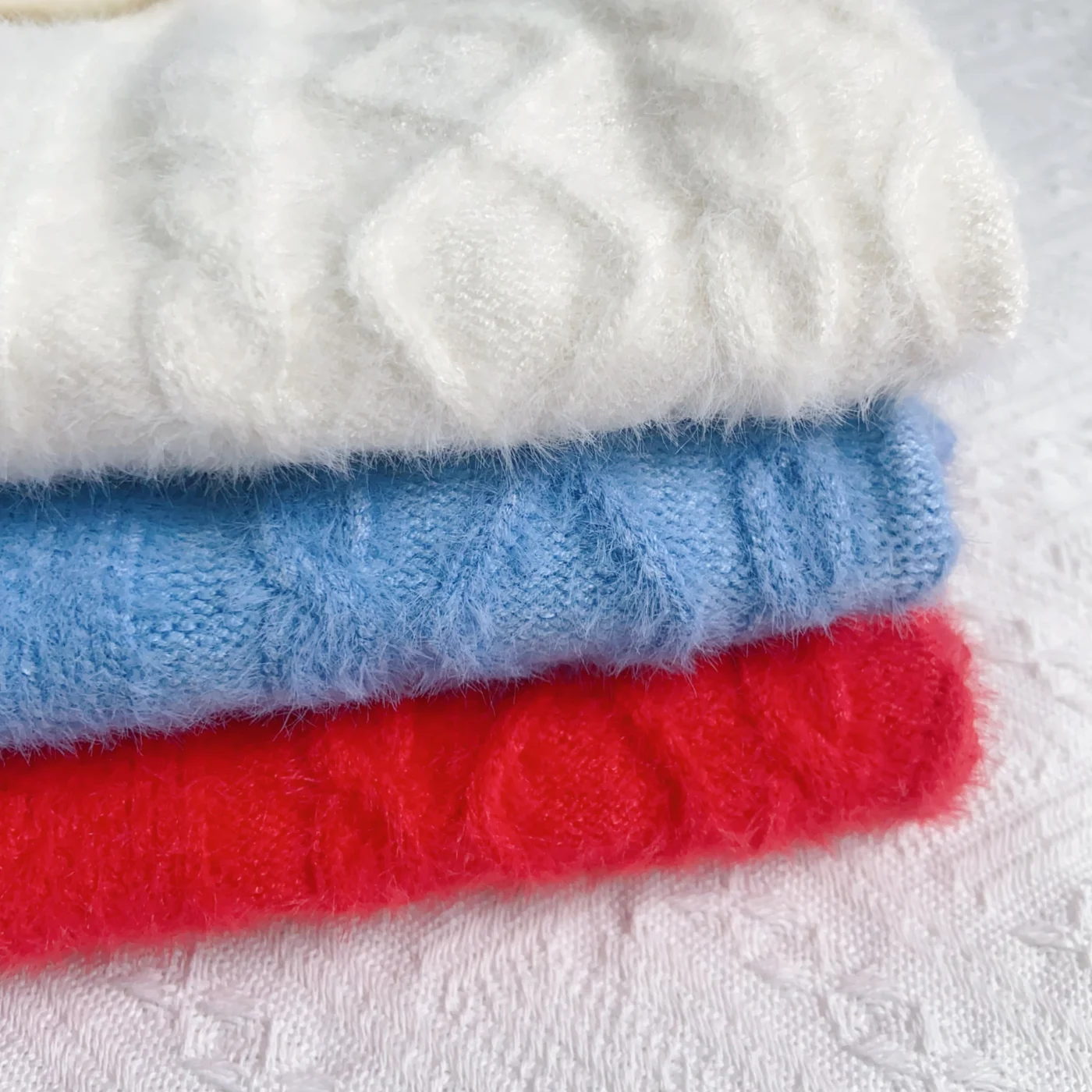 prada dog sweater multicolored detail view