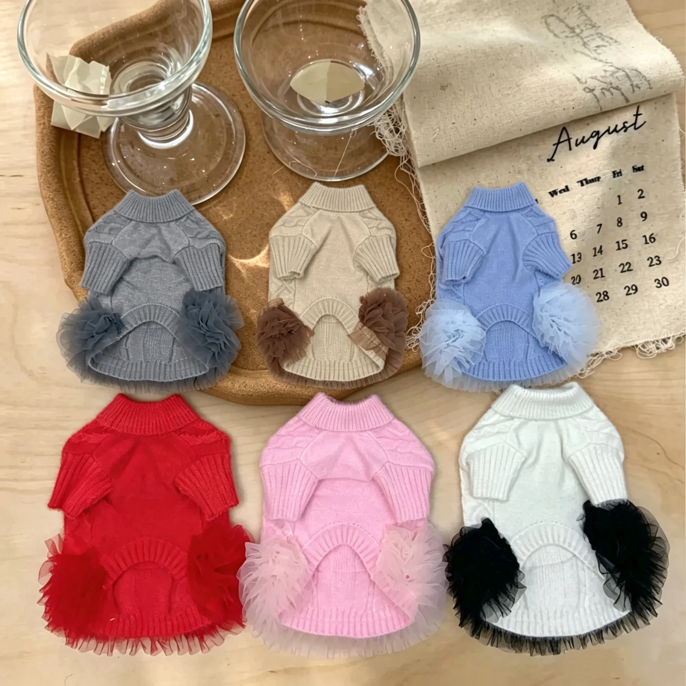 prada dog sweater dress back view